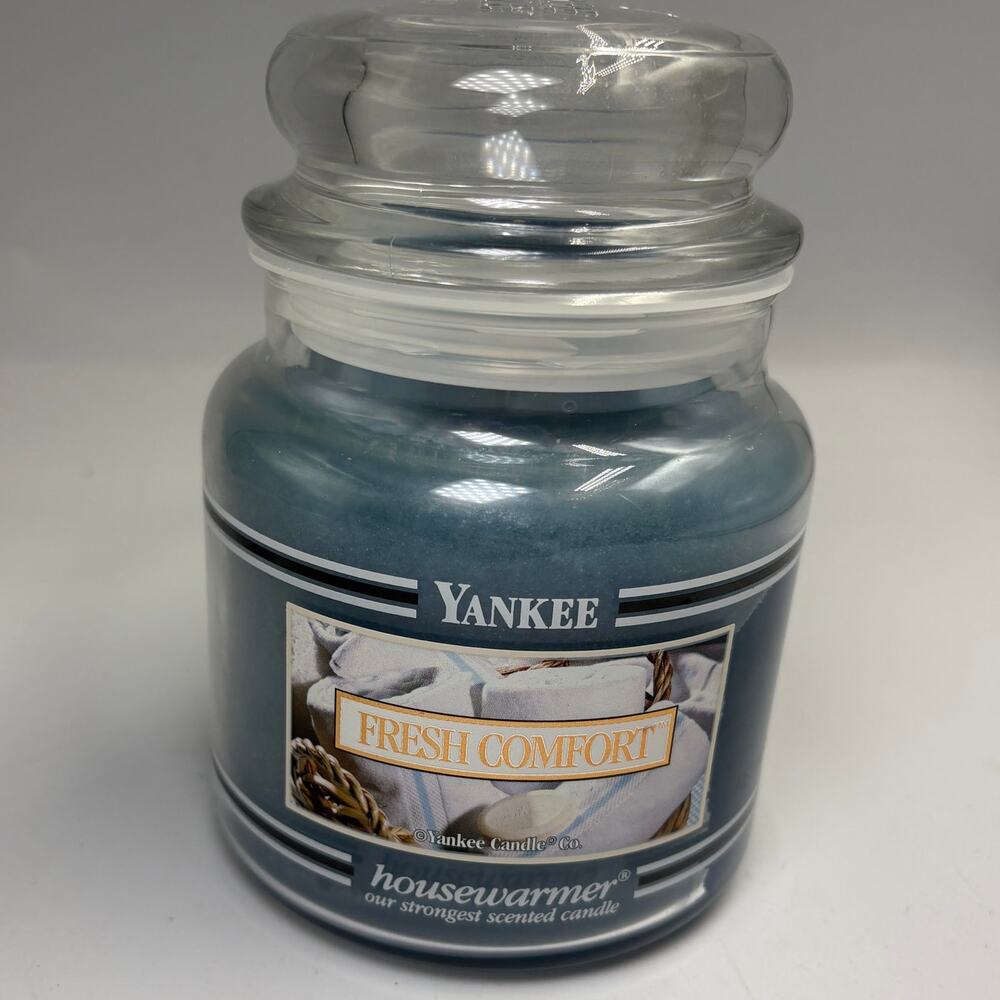 Yankee Candle Fresh Comfort 14.5 oz Black Band Housewarmer Unburned